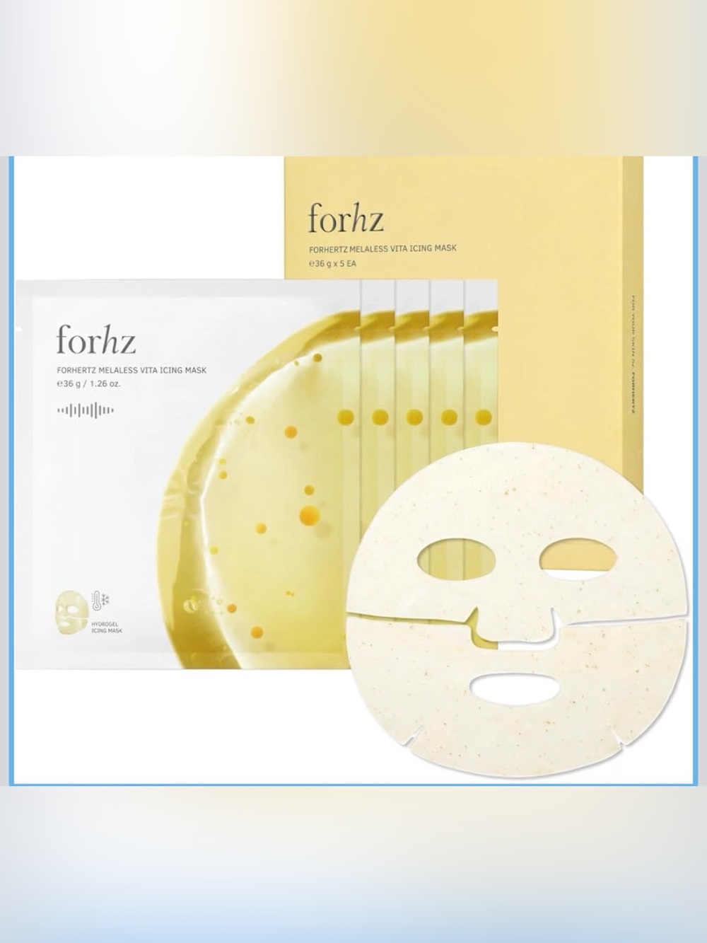 Melaless Vita Icing Mask – Yellow Brightening Sheet Mask